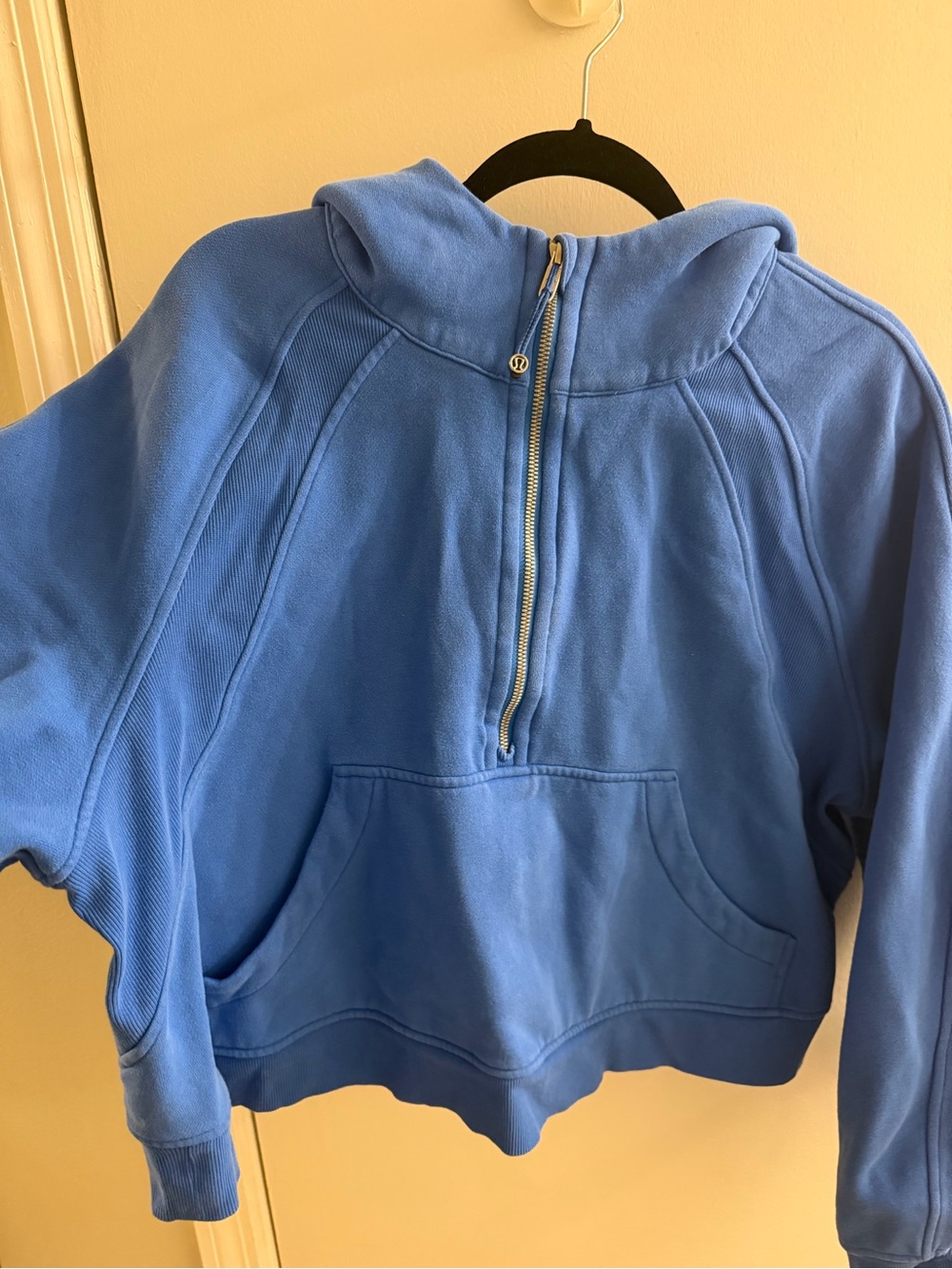 Lululemon Cropped Blue Half-Zip Scuba - Picture 2 of 5